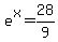 e%5Ex=28%2F9