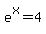 e%5Ex=4
