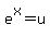 e%5Ex=u