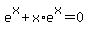 e%5Ex+%2B+x%2Ae%5Ex+=+0