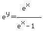 e%5Ey=%28e%5Ex%29%2F%28e%5Ex-1%29