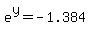 e%5Ey=-1.384