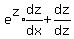 e%5Ez%2Aexpr%28dz%2Fdx%29%2B+dz%2Fdz
