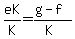eK%2FK=%28g-f%29%2F%28K%29