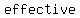 effective