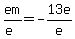 em%2F%28e%29+=+-13e%2Fe