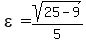 epsilon=sqrt%2825-9%29%2F5