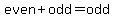 even%2Bodd=odd