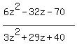 expr%28%286z%5E2-32z-70%29%2F%283z%5E2%2B29z%2B40%29%29
