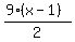 expr%28%289+%2A%28x-1%29%29%2F2%29
