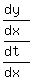 expr%28%28dy%29%2F%28dx%29%29%2Fexpr%28%28dt%29%2F%28dx%29%29