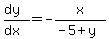 expr%28%28dy%29%2F%28dx%29%29=-x%2F%28-5%2By%29