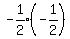expr%28-1%2F2%29%28-1%2F2%29