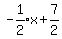 expr%28-1%2F2%29x%2B7%2F2