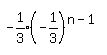 expr%28-1%2F3%29%28-1%2F3%29%5E%28n-1%29