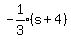 expr%28-1%2F3%29%28s%2B4%29