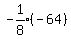 expr%28-1%2F8%29%28-64%29
