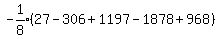 expr%28-1%2F8%29%2827-306%2B1197-1878%2B968%29