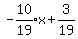 expr%28-10%2F19%29x%2B3%2F19