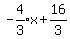 expr%28-4%2F3%29x%2B16%2F3