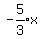 expr%28-5%2F3%29x