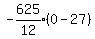 expr%28-625%2F12%29%280-27%29