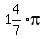 expr%281%264%2F7%29pi