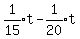 expr%281%2F15%29t-expr%281%2F20%29t