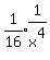 expr%281%2F16%29expr%281%2Fx%5E4%29