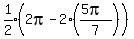 expr%281%2F2%29%282pi-2%28%285pi%29%2F7%29%29