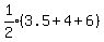 expr%281%2F2%29%283.5%2B4%2B6%29