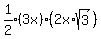 expr%281%2F2%29%283x%29%282x%2Asqrt%283%29%29