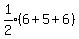 expr%281%2F2%29%286%2B5%2B6%29