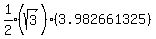 expr%281%2F2%29%28sqrt%283%29%5E%22%22%29%283.982661325%29