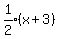 expr%281%2F2%29%28x%2B3%29