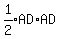 expr%281%2F2%29AD%2AAD%29