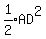 expr%281%2F2%29AD%5E2