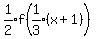 expr%281%2F2%29f%28expr%281%2F3%29%28x%2B1%29%29