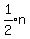 expr%281%2F2%29n