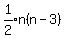 expr%281%2F2%29n%28n+-+3%29