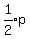 expr%281%2F2%29p