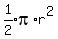 expr%281%2F2%29pi%2Ar%5E2