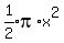 expr%281%2F2%29pi%2Ax%5E2