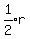 expr%281%2F2%29r