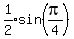 expr%281%2F2%29sin%28pi%2F4%29