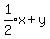 expr%281%2F2%29x%2By%29