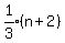 expr%281%2F3%29%28n%2B2%29