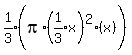expr%281%2F3%29%28pi%2A%28expr%281%2F3%29x%29%5E2%28x%29%29