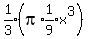 expr%281%2F3%29%28pi%2Aexpr%281%2F9%29x%5E3%29