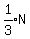 expr%281%2F3%29N